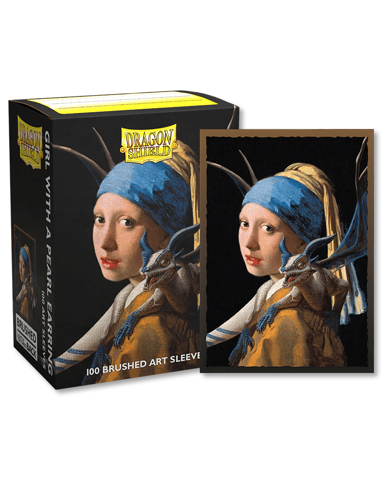 100 Micas Tamaño Standard Art The Girl with the Pearl Earring | Dragon Shield - Con T de Tlacuache - Dragon Shield