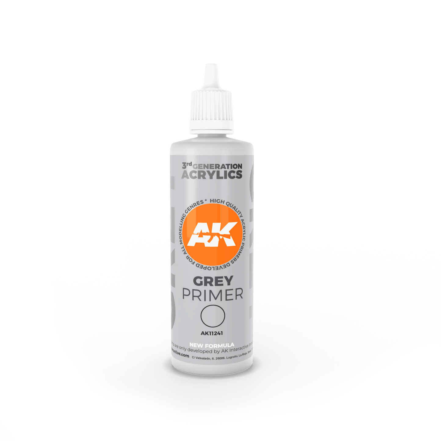 3G Grey Primer 100ml | Ak Primer - Con T de Tlacuache - AK Interactive