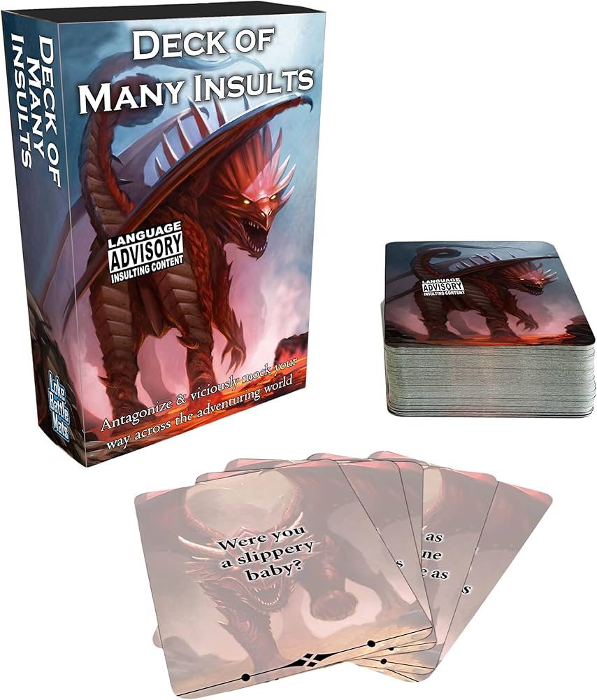 Deck of Many Insults Extra Insulting RPG