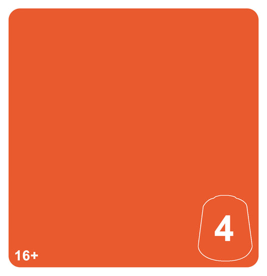 Muestra oficial de color: Chotec Orange 4 — Warhammer Tone Pro