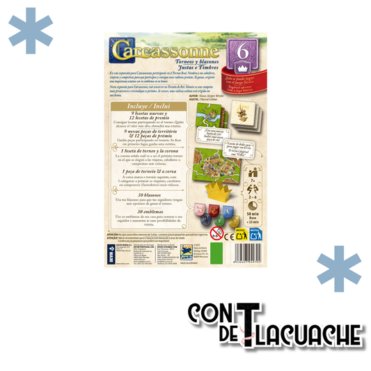 Carcassonne Expansión 6: Torneos y Blasones | Devir