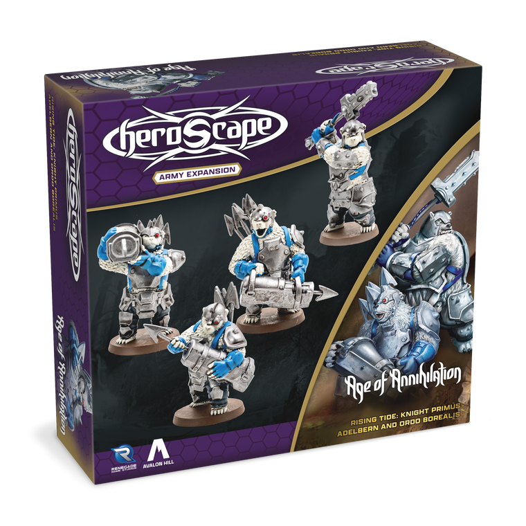 Heroscape: Rising Tide - Knight Primus Adelbern & Ordo Borealis Army Expansion