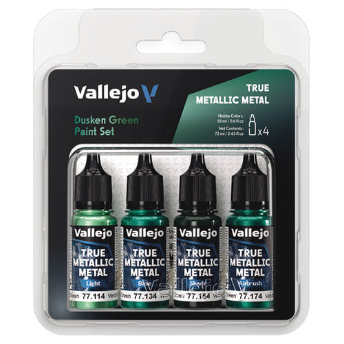 True Metallic Metal Dusken Green Color Set (4) | Vallejo
