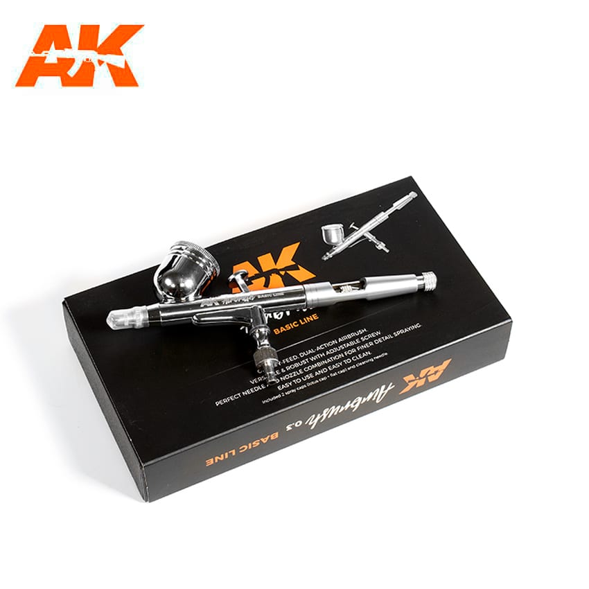 AK Interactive AK Airbrush Basic Line 0.3mm - Con T de Tlacuache - Ak Interactive