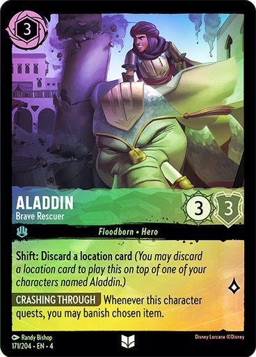 Aladdin - Brave Rescuer ( Cold Foil ) | Ravesburger - Con T de Tlacuache - Ravensburger