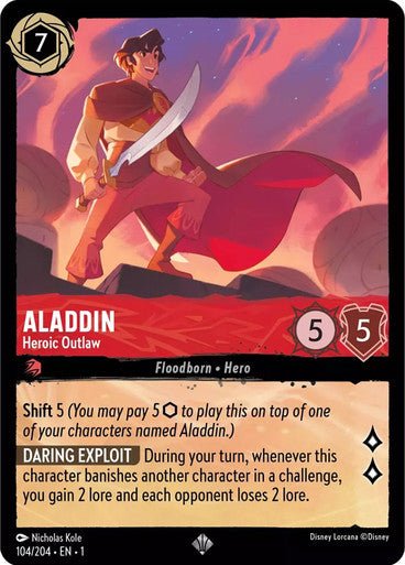 Aladdin - Heroic Outlaw ( Non - foil ) - Con T de Tlacuache - Ravensburger