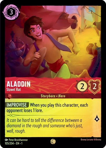 Aladdin - Street Rat ( Cold Foil ) - Con T de Tlacuache - Ravensburger