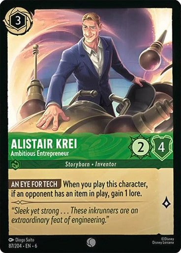 Alistair Krei - Ambitious Entrepreneur ( Non - foil ) - Con T de Tlacuache - Ravensburger