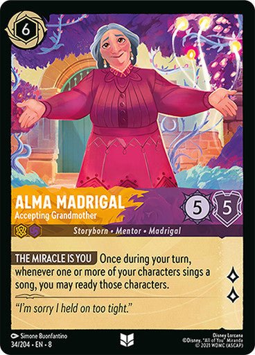 Alma Madrigal - Accepting Grandmother (Non - foil) - Con T de Tlacuache - Ravensburger