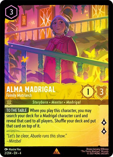 Alma Madrigal - Family Matriarch ( Cold Foil ) | Ravesburger - Con T de Tlacuache - Ravensburger