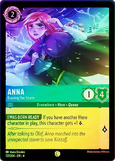 Anna - Braving the Storm ( Cold Foil ) | Ravesburger - Con T de Tlacuache - Ravensburger