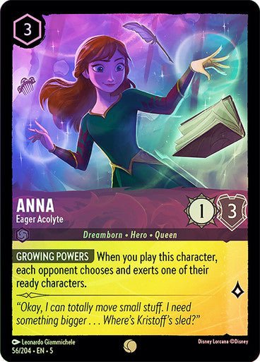 Anna - Eager Acolyte (Cold Foil ) - Con T de Tlacuache - Ravensburger