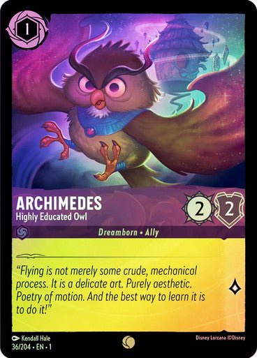 Archimedes - Highly Educated Owl ( Cold Foil ) - Con T de Tlacuache - Ravensburger