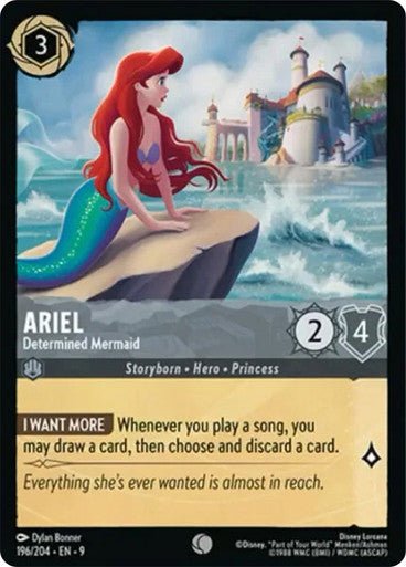 Ariel - Determined Mermaid (Non - foil) - Con T de Tlacuache - Ravensburger
