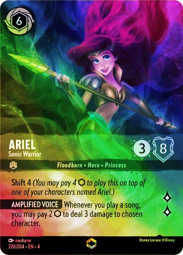 Ariel - Sonic Warrior ( Inkwash Foil ) | Ravesburger - Con T de Tlacuache - Ravensburger