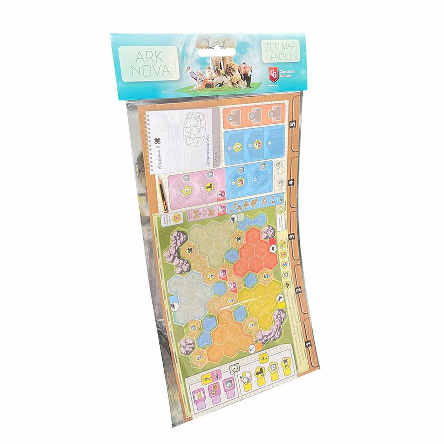 Ark Nova Zoo Map Pack 1 Exp | Capstone Games - Con T de Tlacuache - Capstone Games