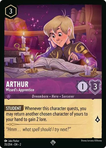 Arthur - Wizard's Apprentice (Non - foil) - Con T de Tlacuache - Ravensburger