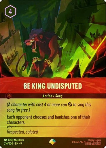 Be King Undisputed (Rainbow Foil) - Con T de Tlacuache - Ravensburger