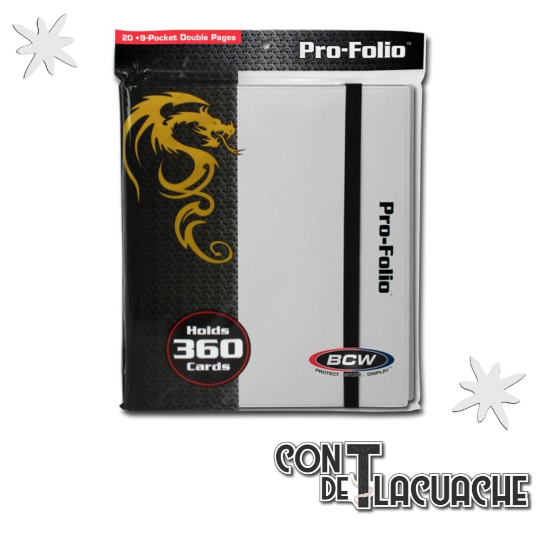 Binder 9 pocket Pro - Folio White | BCW - Con T de Tlacuache - Con T de Tlacuache