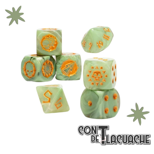 Blood Bowl Amazon Team Dice Set | Games Workshop - Con T de Tlacuache - Games Workshop