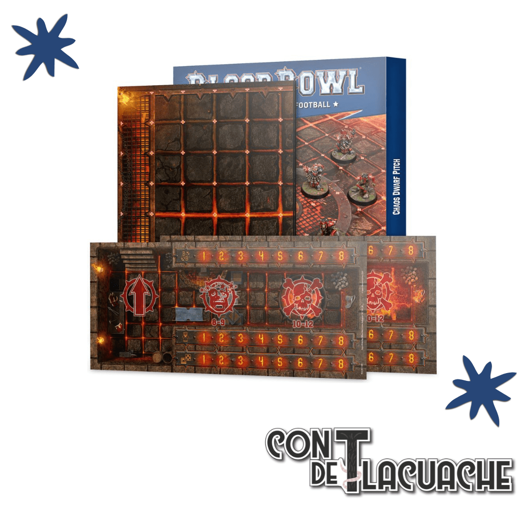 Blood Bowl: Chaos Dwarf Team Pitch & Dugouts | Games Workshop - Con T de Tlacuache - Games Workshop