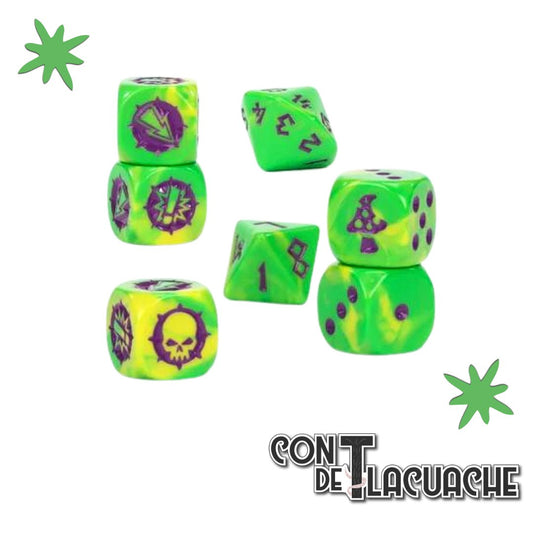 Blood Bowl Snotling Team Dice Set | Games Workshop - Con T de Tlacuache - Games Workshop