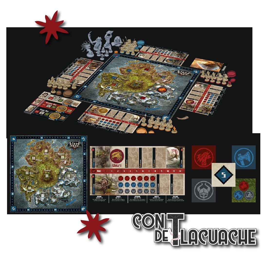 Blood Rage Core Box | CMON - Con T de Tlacuache - CMON