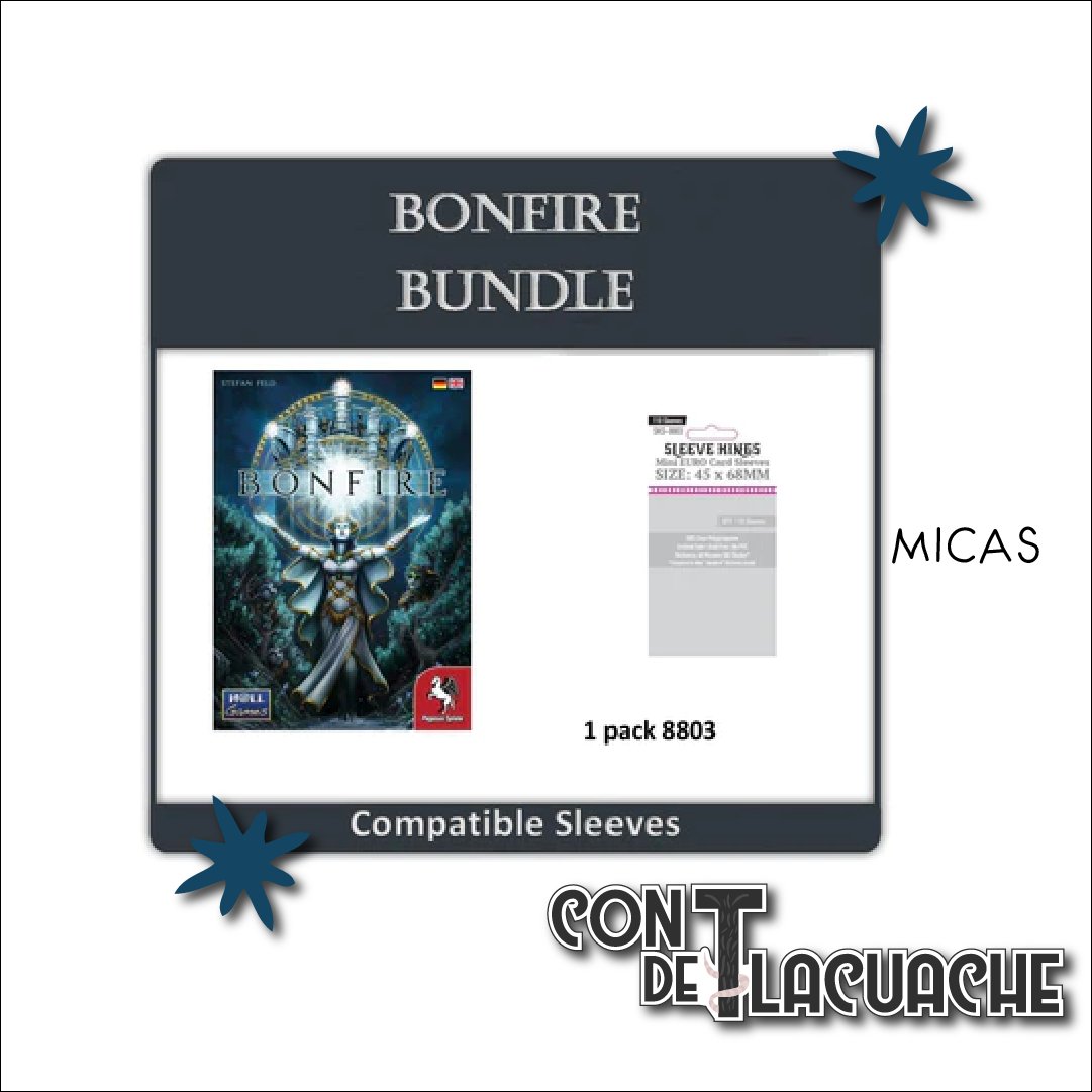 "Bonfire Game" Combo de Micas (8803X1) | Sleeve Kings - Con T de Tlacuache - Sleeve Kings