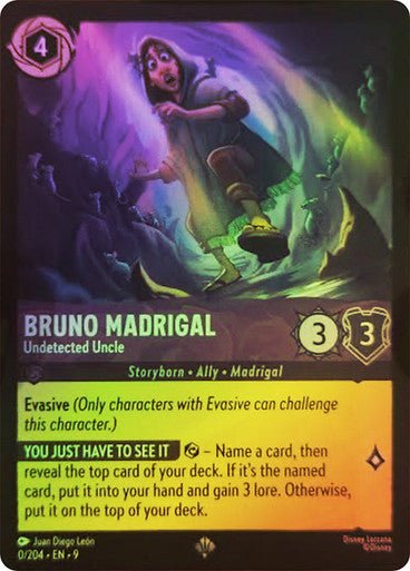 Bruno Madrigal - Undetected Uncle (Cold Foil) - Con T de Tlacuache - Ravensburger