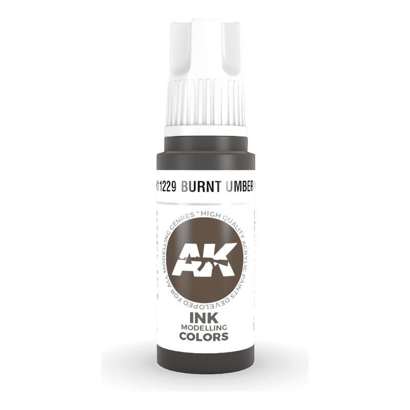 Burnt Umber Ink 17 Ml | Ak Interactive - Con T de Tlacuache - AK Interactive