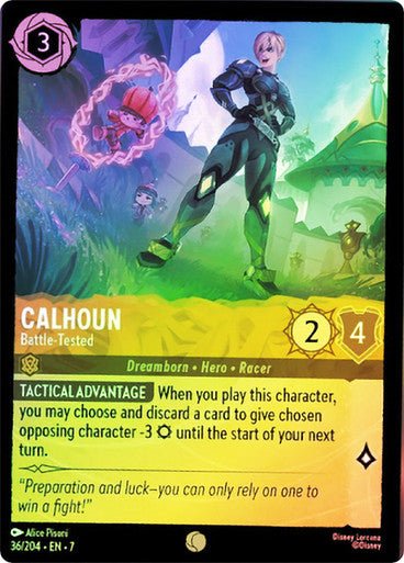 Calhoun - Battle - Tested (Cold Foil) - Con T de Tlacuache - Ravensburger