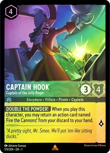 Captain Hook - Captain of the Jolly Roger ( Cold Foil ) - Con T de Tlacuache - Ravensburger