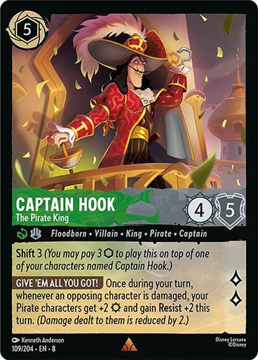 Captain Hook - The Pirate King (Non - foil) - Con T de Tlacuache - Ravensburger