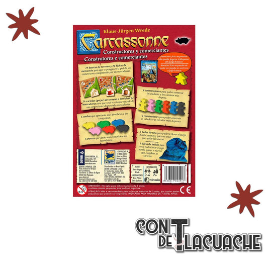 Carcassone Constructores y Comerciantes (Expansion) | Devir - Con T de Tlacuache - Devir