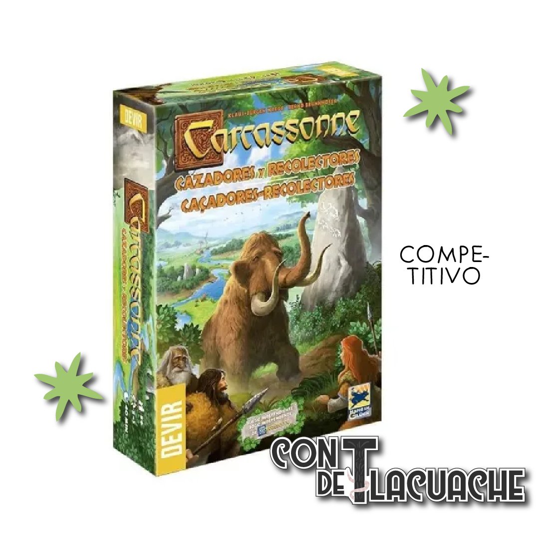 Carcassonne Cazadores y Recolectores | Devir - Con T de Tlacuache - Devir
