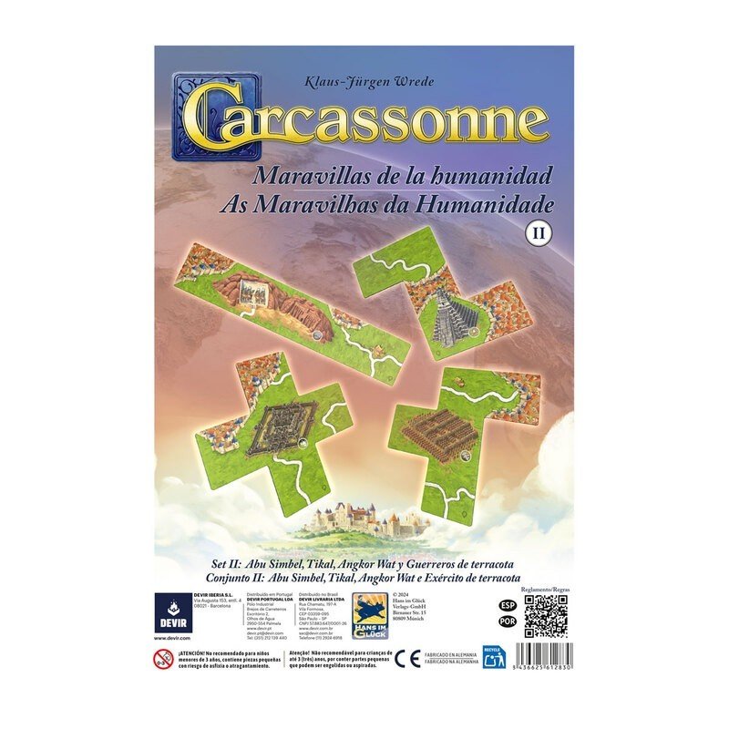 Carcassonne: Las Maravillas de la Humanidad II – Expansión | Devir - Con T de Tlacuache - Devir