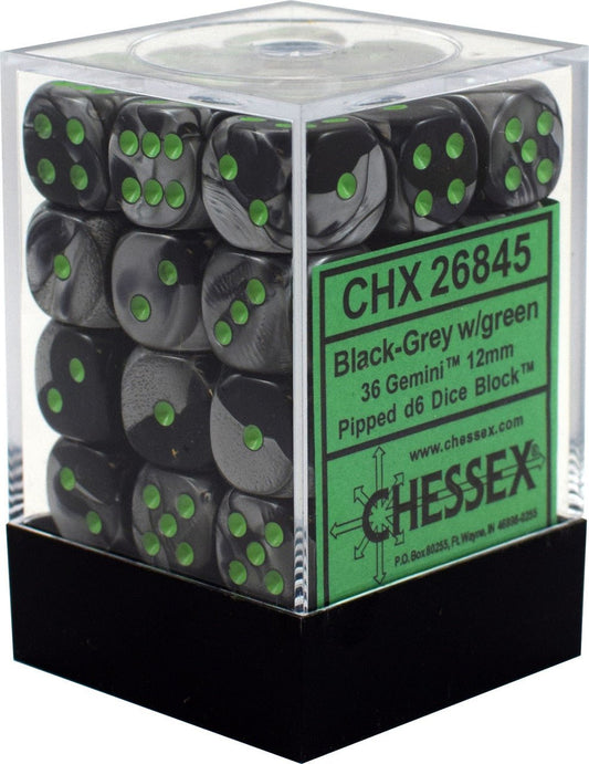 Chessex D6 (36 pzas) 12mm | Chessex - Con T de Tlacuache - Chessex