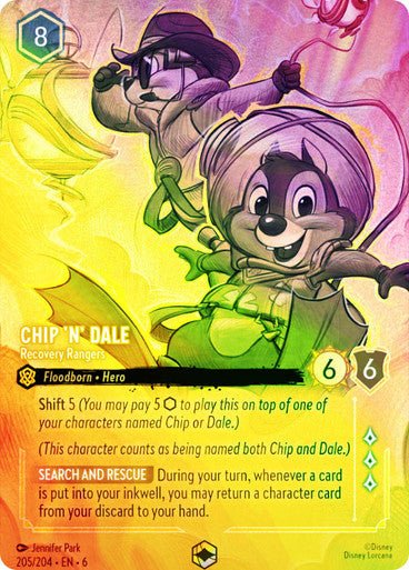 Chip 'n' Dale - Recovery Rangers ( Inkwash Foil ) - Con T de Tlacuache - Ravensburger