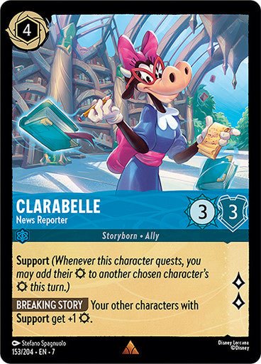 Clarabelle - News Reporter (Non - foil) - Con T de Tlacuache - Ravensburger