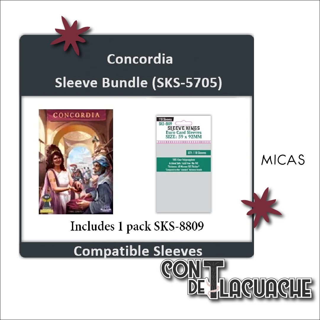 Concordia" Combo de Micas (8809X1) | Sleeve Kings - Con T de Tlacuache Concordia" Combo de Micas (8809X1) | Sleeve Kings - Con T de Tlacuache