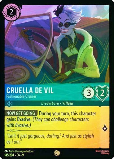 Cruella de Vil - Fashionable Cruiser (Cold Foil) - Con T de Tlacuache - Ravensburger