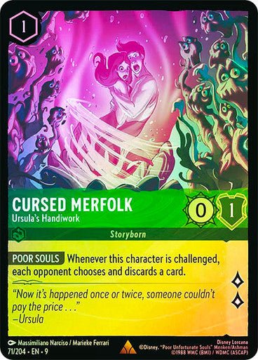 Cursed Merfolk - Ursula's Handiwork (Cold Foil) - Con T de Tlacuache - Ravensburger
