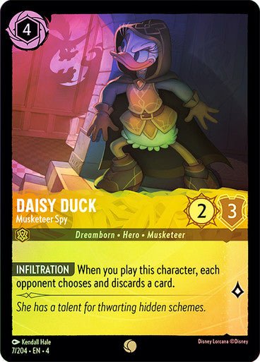 Daisy Duck - Musketeer Spy ( Cold Foil ) | Ravesburger - Con T de Tlacuache - Ravensburger