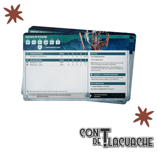 Datasheet Cards Aeldari (English) | Games Workshop - Con T de Tlacuache - Games Workshop