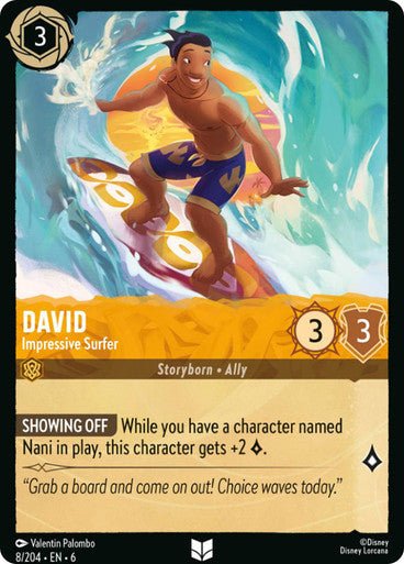 David - Impressive Surfer ( Non - foil ) - Con T de Tlacuache - Ravensburger