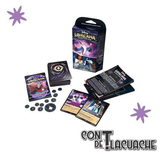 Deck Disney Rise of the Flood Born (Amethyst & Steel) | Lorcana - Con T de Tlacuache - Lorcana