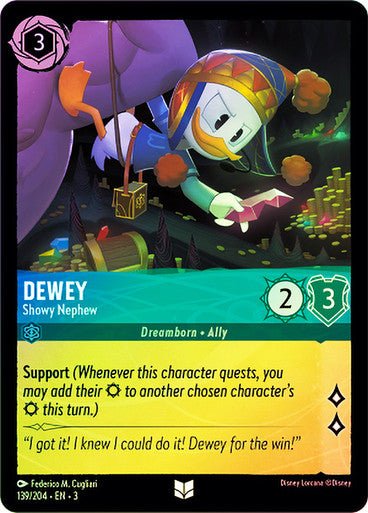 Dewey - Showy Nephew (Cold Foil) - Con T de Tlacuache - Ravensburger
