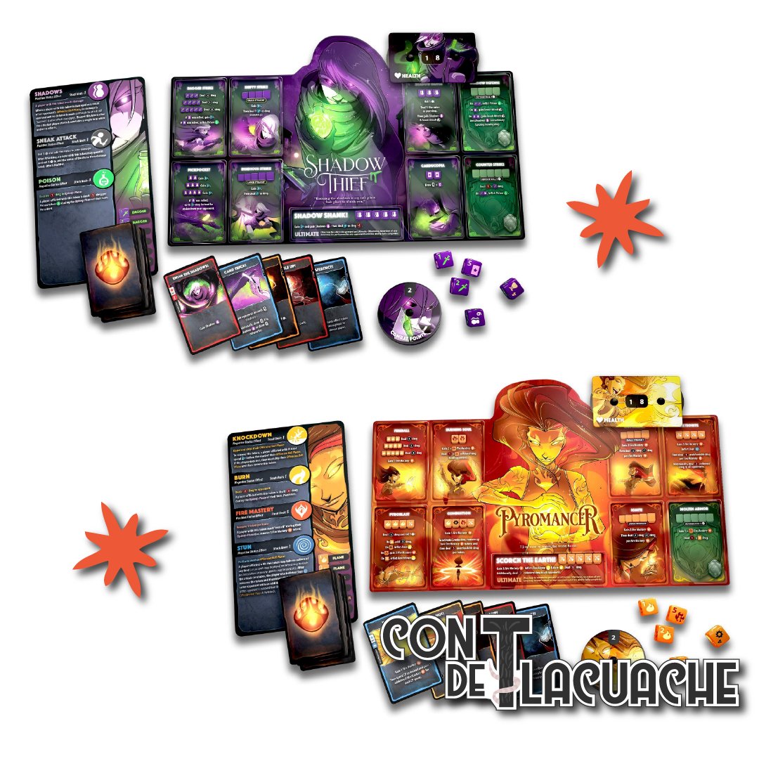 Dice Throne Season 1 ReRolled - Pyromancer VS Shadow Thief | Roxley - Con T de Tlacuache - Roxley