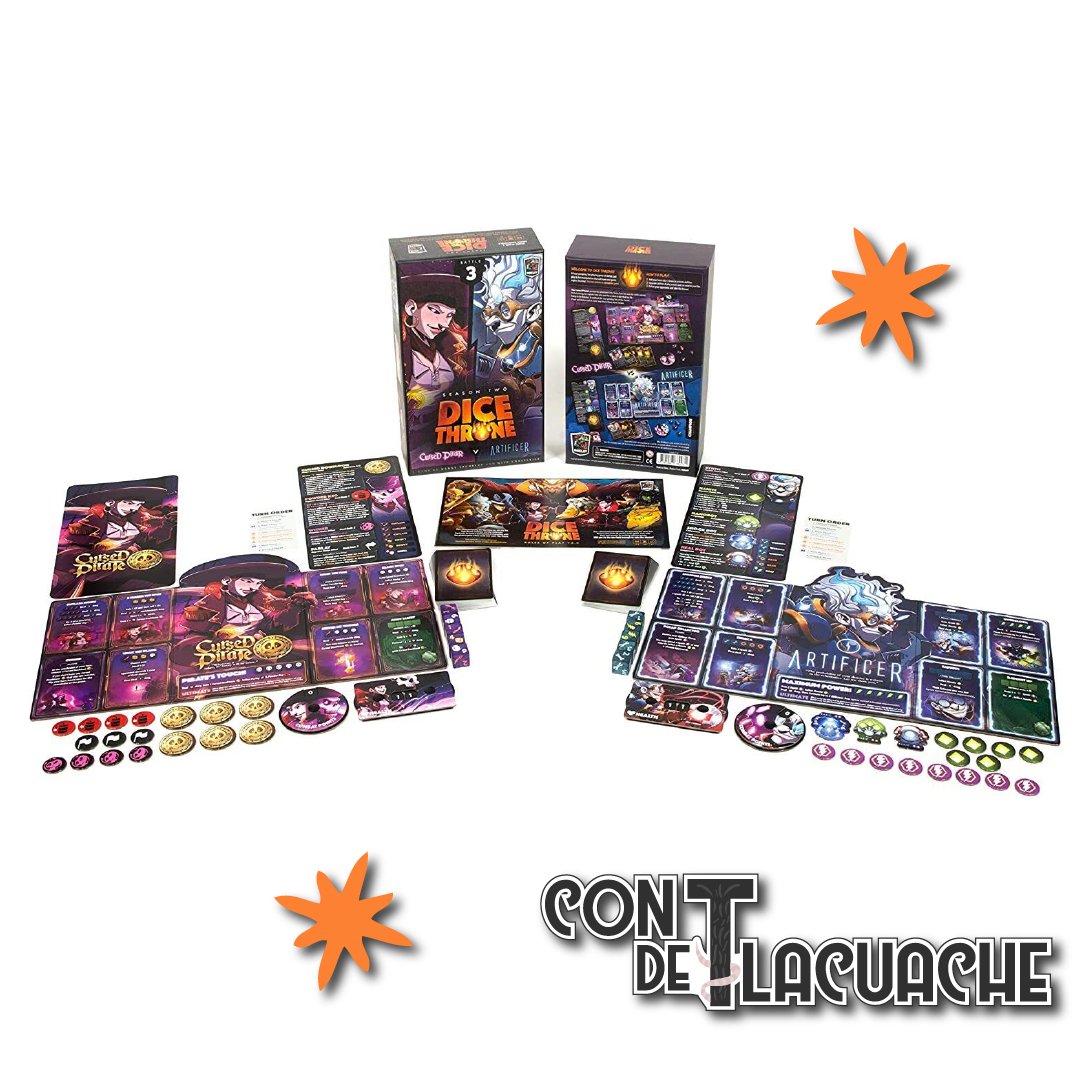 Dice Throne Season 2 - Cursed Pirate VS Artificer | Roxley - Con T de Tlacuache - Roxley