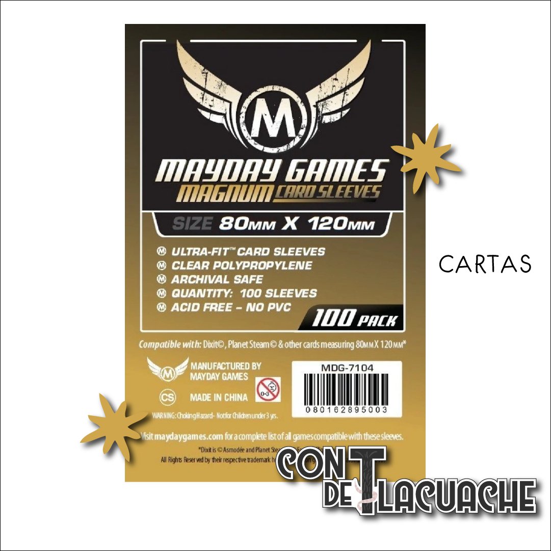 "Dixit" Micas Magnum Ultra - Fit Standard Protection (100pzas) | Mayday Games - Con T de Tlacuache - Mayday Games